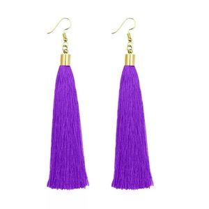 Bohemian long tassels drop earrings